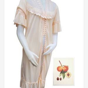 Happie Peach vintage‎ peignoir L